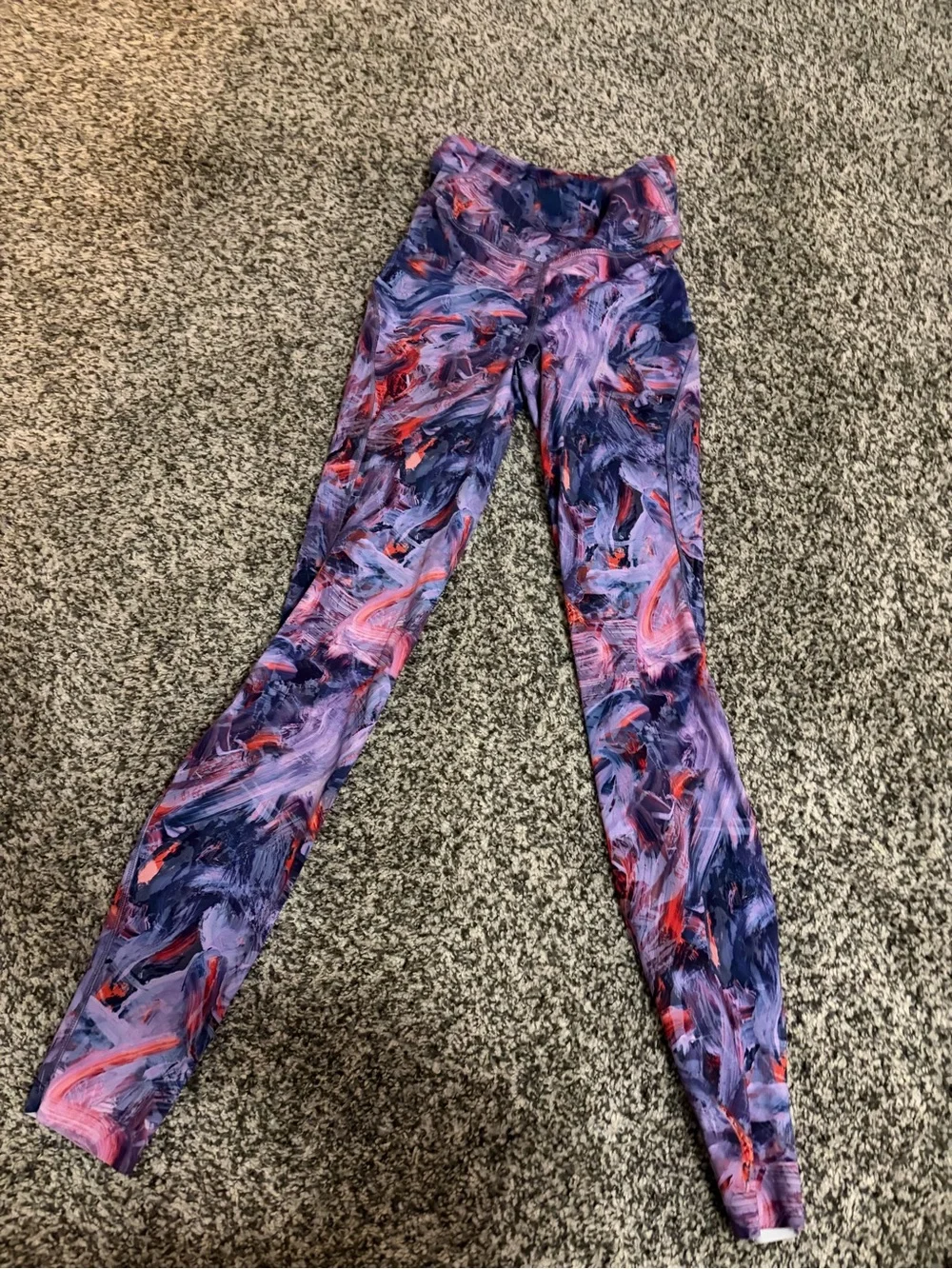 Abstract lululemon Purple Pink Blue Active Leggings